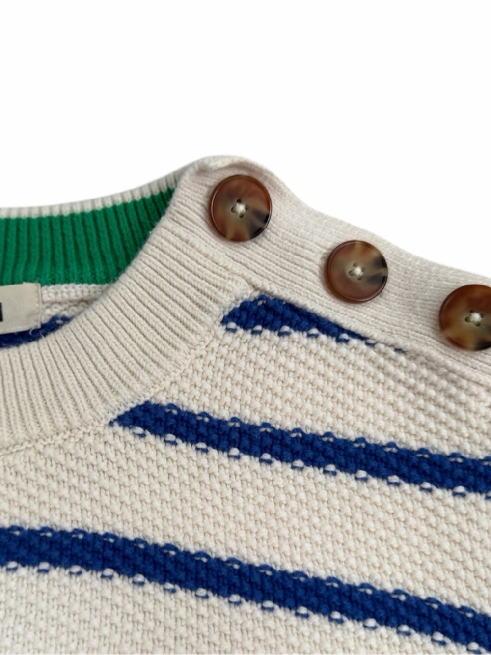 Boden Striped Cotton Sweater - Picture 4 of 8